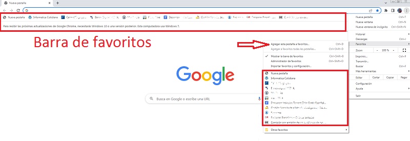ideas para organizar favoritos en navegadores