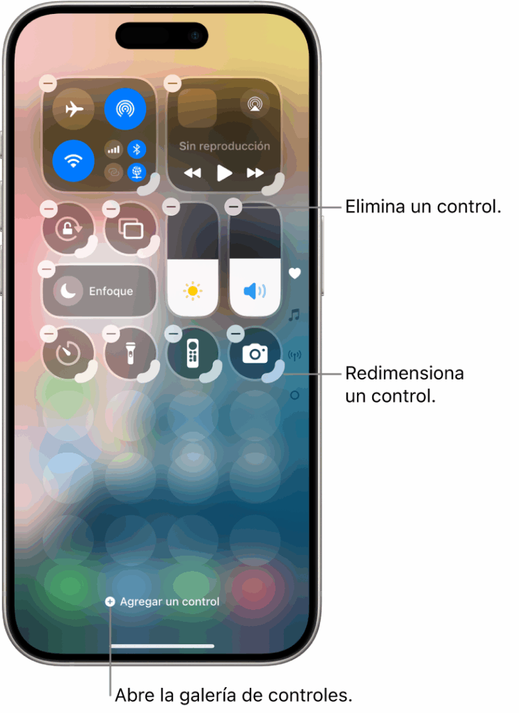 tutorial para personalizar centro de control